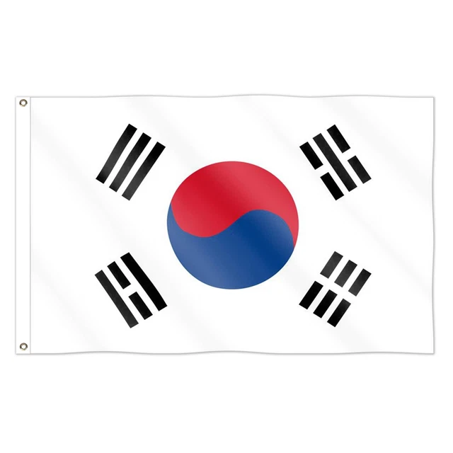SOUTH KOREA FLAG Large 5x3FT Korean Republic National World Cup Olympic
