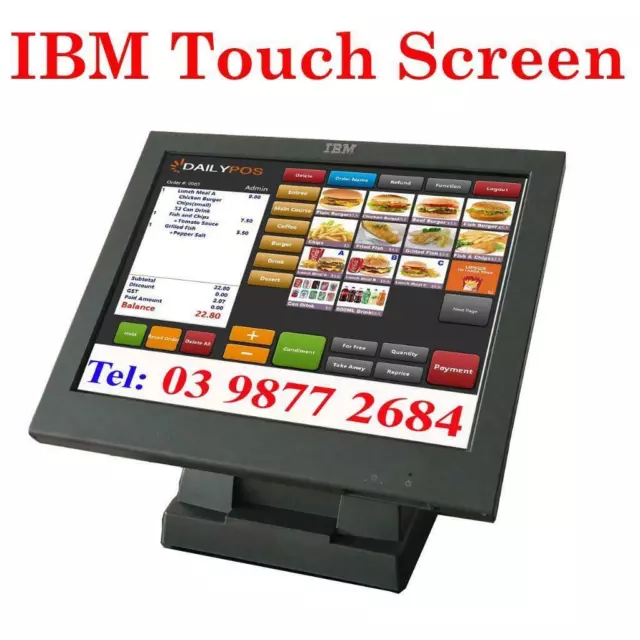 used IBM 15" Touch Screen LCD Monitor for POS Point of Sale System