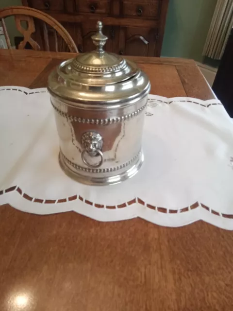 Silver Plate Biscuit Barrel Vintage/Antique