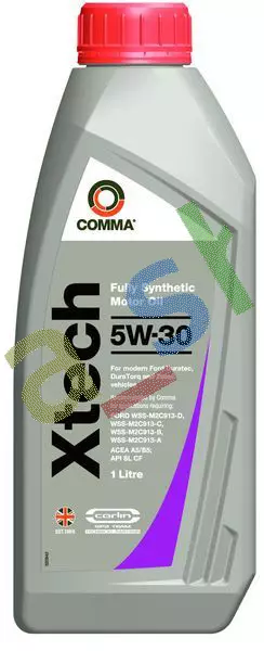 Engine Oil Xtech 1L 5W30 Api Cf Sl Acea A5 B5 Fits Ford M2C913 A Fits Ford