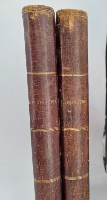 📖 Magazine L'illustration 1866- Annee Complete En 2 Volumes 📕