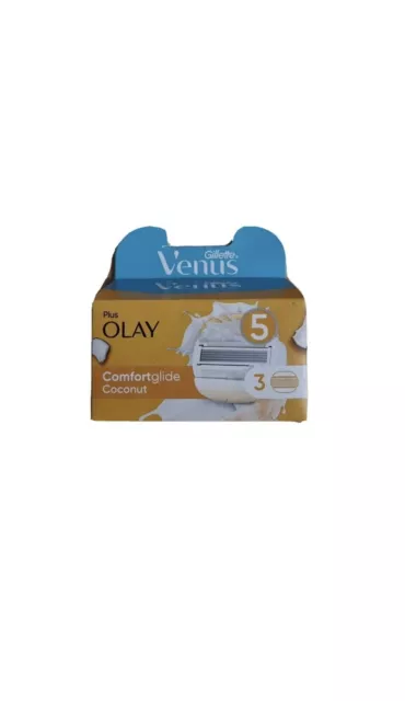 Gillette Venus Comfortglide OLAY womens 5 blade razor cartridge Pack Of 3