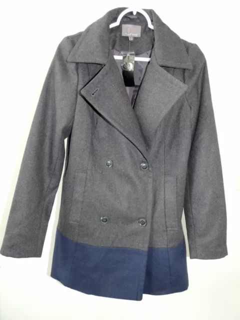 Womens Size Small * TINLEY ROAD * Cambridge Jacket NWT Gray Blue Pea Coat 2