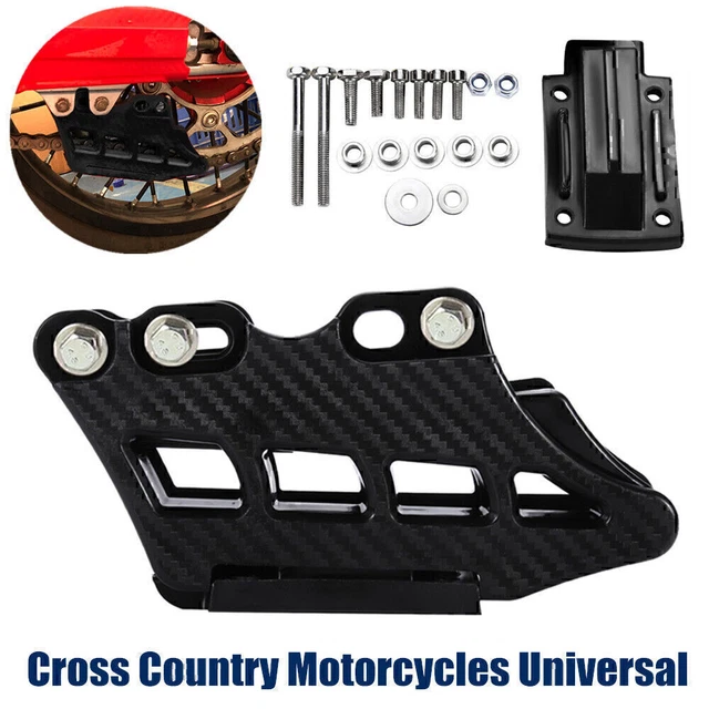 Universal Dirt Bike ATV Motorcycle Carbon Fiber Chain Guide Box Protective Cover