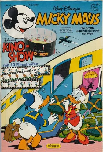 ehapa - Walt Disneys Micky Maus / Heft Nr. 4 / 15.01.1987 - OHNE Extrabeilage