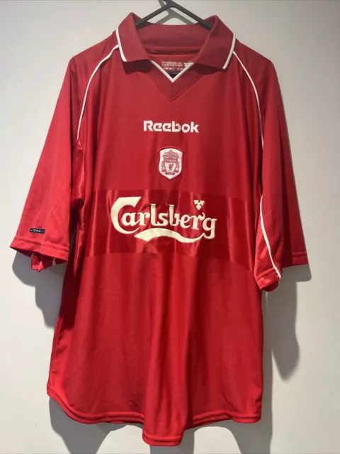 Liverpool 2000/02 Home Football Shirt Mens Reebok Medium Original Vintage