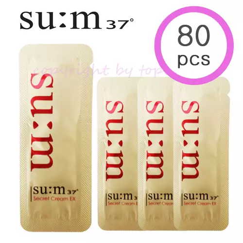 80 piezas x SU:M 37 Crema Secreta EX, Crema Humedad Antiarrugas Fermentación SUMA