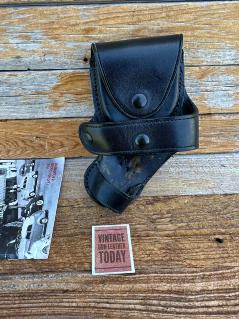 Vintage Tex Shoemaker HC12 Handler 12 Holder w/ Black Snap Leather Cuff Case