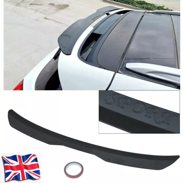 Universal Roof Car Rear Wing Black Trunk Lip Spoiler Sticker Trim