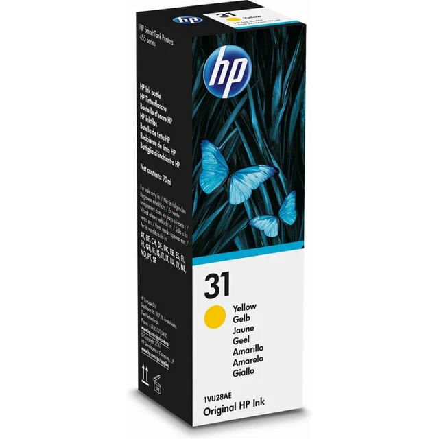 Nachfülltinte Für Kartuschen HP 31 Gelb Ersatzfarbe Druckerpatrone
