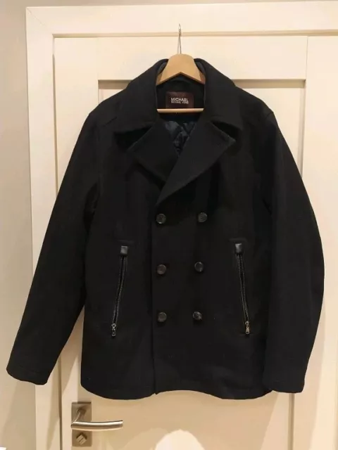 Cappotto peacot caban nero in lana di Michael Kors - Uomo - Taglia M