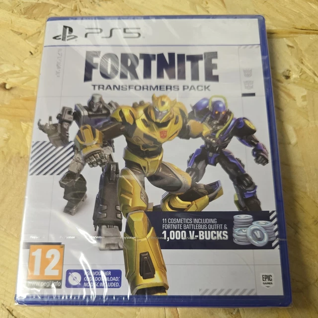 FORTNITE TRANSFORMERS PACK PS5 [11 Cosmetics +1,000 V-Bucks] New ...