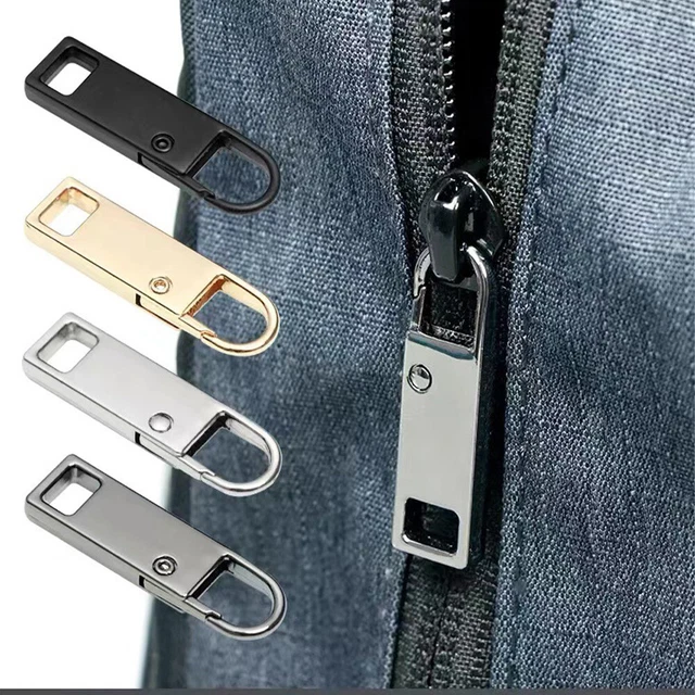 12pcs Zinc Alloy Zipper Pull Replacement Parts DIY For Luggage Clothing Slider