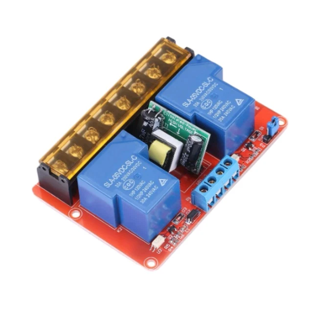 CONTROL AC100V-250V 30A 2-Channel Switch Relay Module with Isolation ...