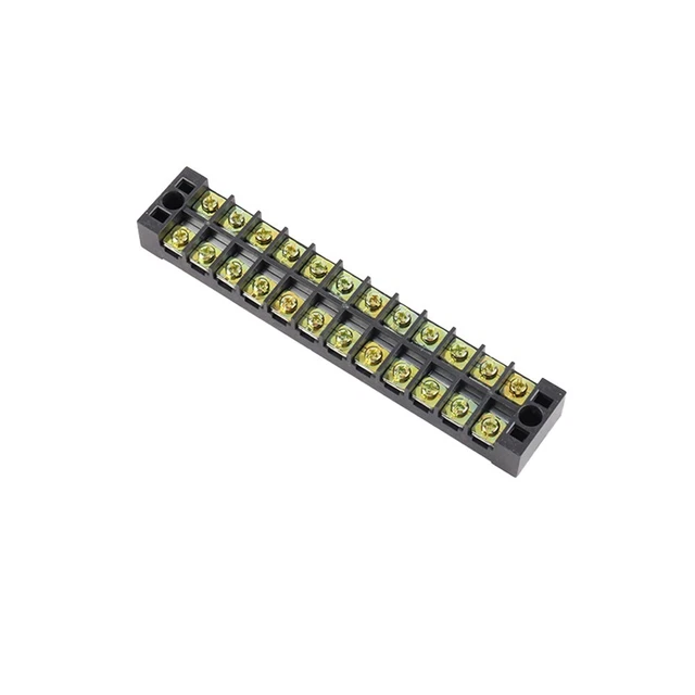 Connecteur bloc terminal double rangée durable et pratique TB2512L 600 V 25A