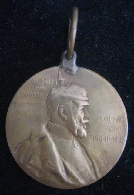 Mds Kaiserreich Preussen Bronze Medaille 1897 "Zum 100. Geburtstag Wilhelm"  #V