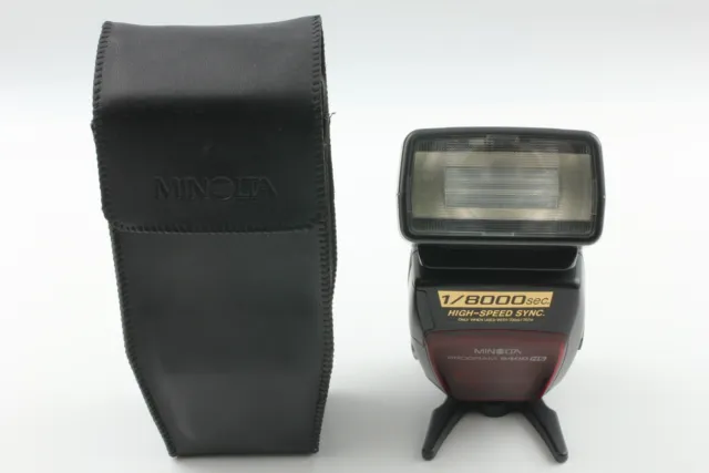 [Near MINT]  Minolta Program 5400HS Shoe Mount Flash Minolta SLR w/Case  JAPAN