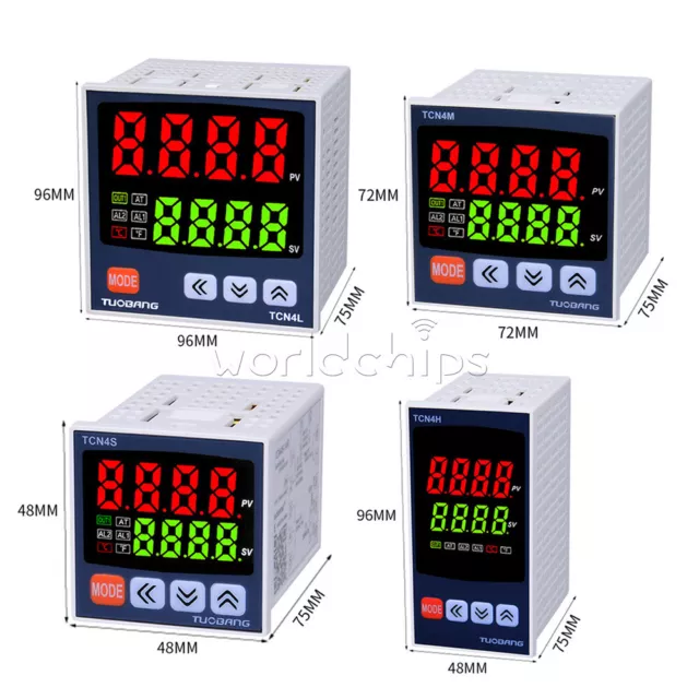 AC100-240V Digital PID Thermostat TCN4S TCN4H TCN4L TCN4M Temperature Controller