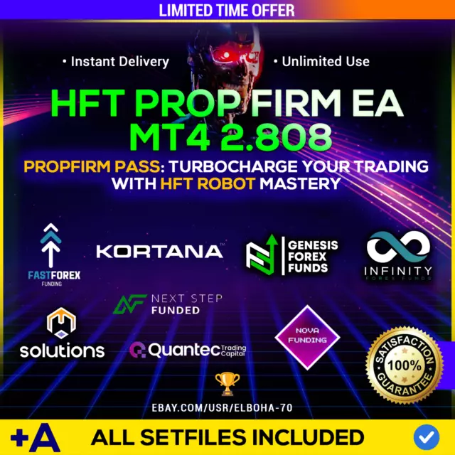 HFT Prop Firm EA v2.808 MT4 + Optimized Setfiles For All HFT PropFirms 2024