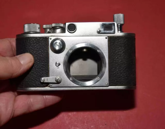 FAULTY Minolta-35 Model-C 35mm Rangefinder Camera No. 6461 w/ case BODY, NO LENS
