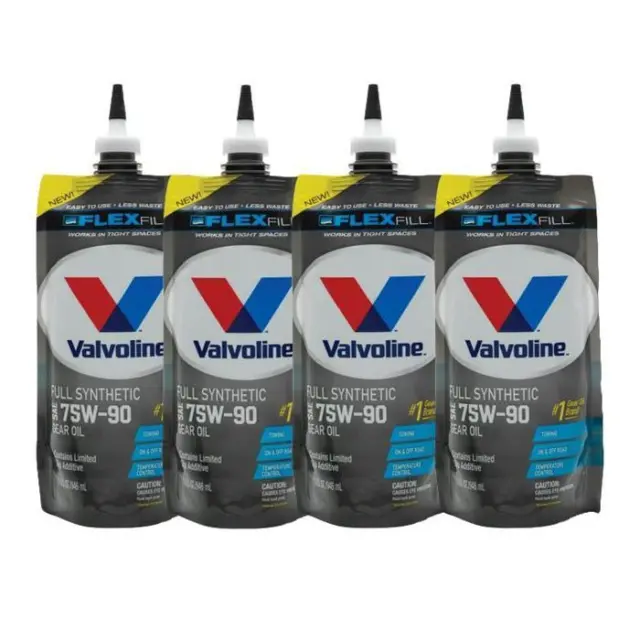 Valvoline 889785 Full Synthetic 75W90 Gear Oil, 4 Quarts