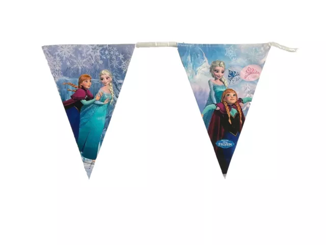 Disney frozen themed bunting flags 2.3m. Frozen birthday party decorations 2