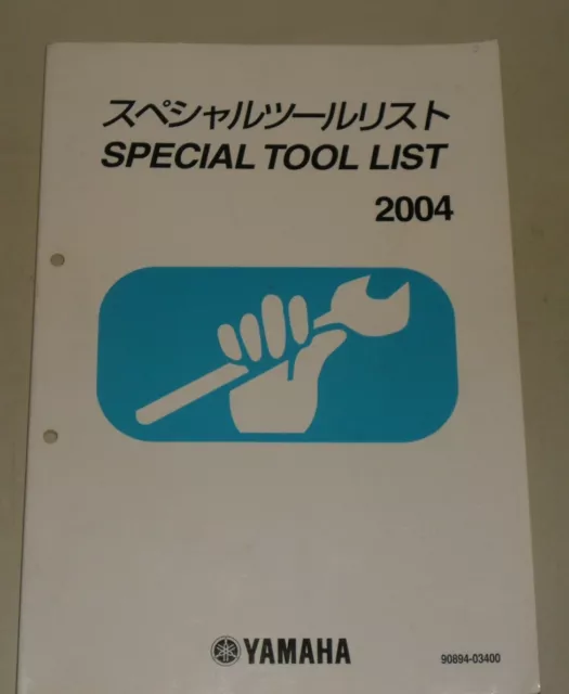 Spezial Werkzeug Katalog Special Tool List Yamaha Außenborder Motoren 03/2004