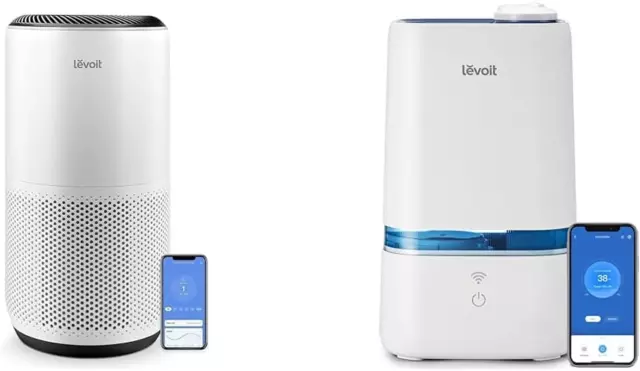LEVOIT Air Purifiers for Home Large Room up to 1980 Ft² in 1 Hr with Air Quality