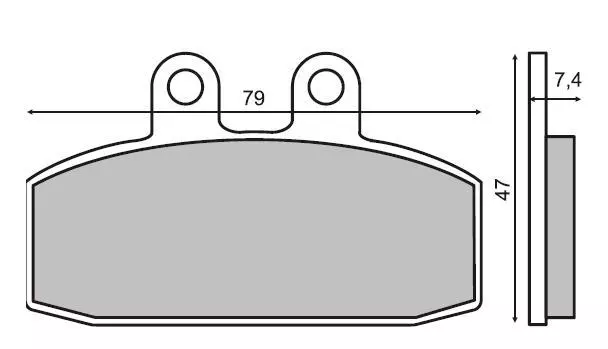 Plaquettes Aprilia Leonardo Sportcity Atlantic Honda Bali NSR 50-125-250-500