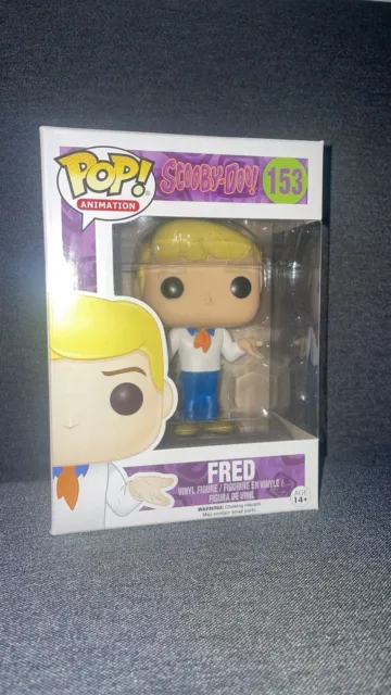 Funko Pop Vinyl Animation Scooby-Doo 153 Fred Bnib Vaulted + Protector Rare