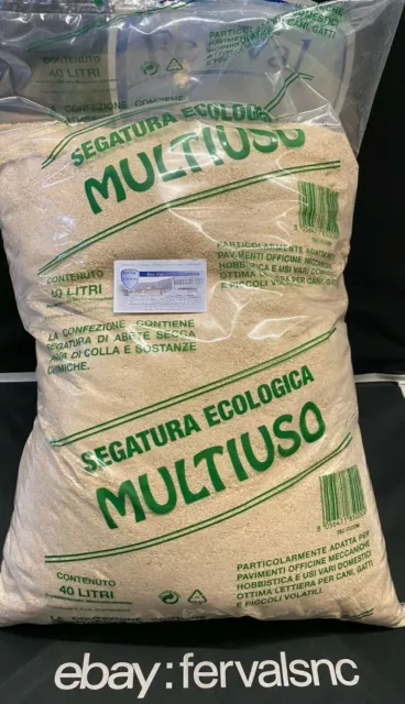 Segatura Di Legna Sacco Da 40 L Di Abete Secca  Colore Naturale Codice 676800