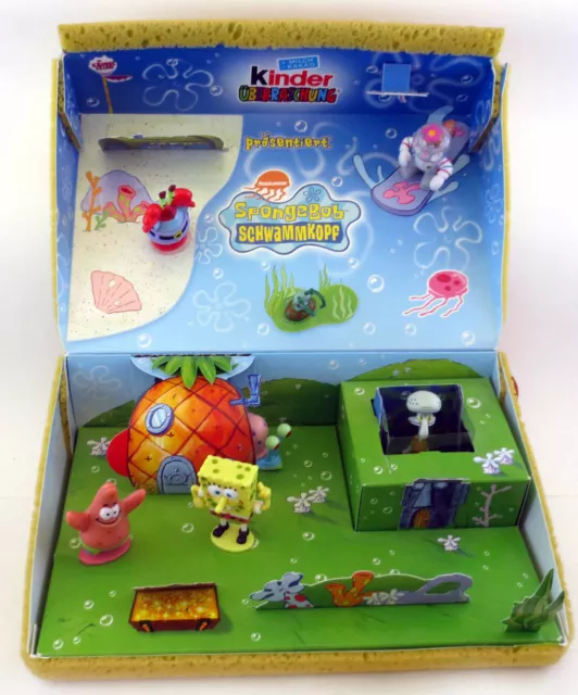 Kinder Überraschungs Ei Spongebob Schwammkopf Diorama Werbung Ferrero Schwamm