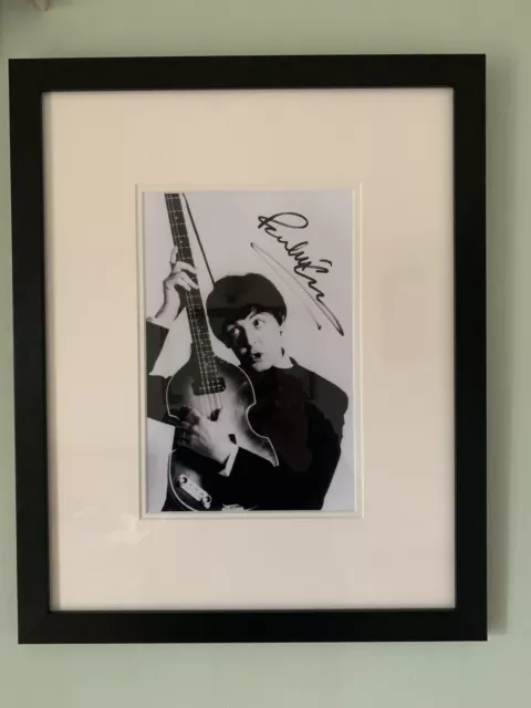 PAUL McCARTNEY  Signed Photograph 2018 Framed COA