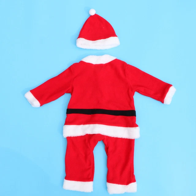 1 set costume da Babbo Natale bambini altezza 75 cm festa festa festa cosplay cappello e