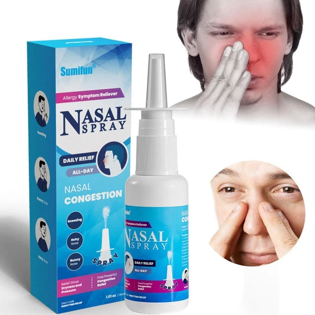 NASAL SPRAY RHINITIS Sinusitis Congestion Care Nose ItchRelief Sprayer