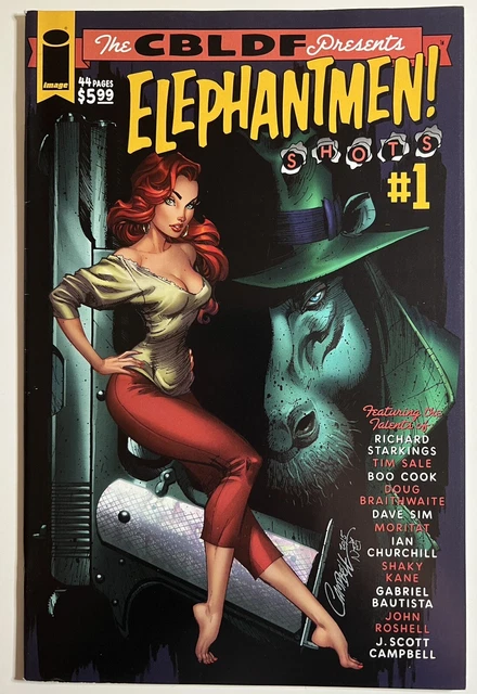 Elephantmen Shots 1 J Scott Campbell JSC Cover Comic Book Image CBLDF Presents