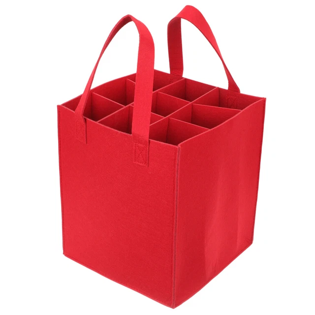 Botella Bolsas de Regalo Bolso de Vino de Fieltro de Viaje Botella de Feltro Bolso de Mano