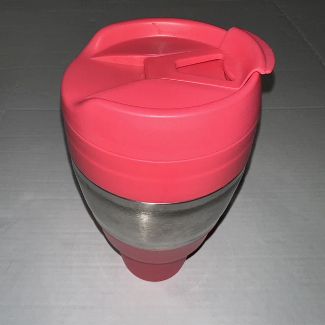 Bubba Keg 34oz Travel Mug Pink Stainless Steel Insulated Hot Cold 2