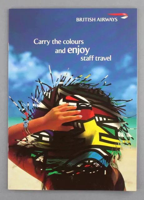 British Airways Staff Travel Airline Brochure Ba World Image Tail Project Utopia