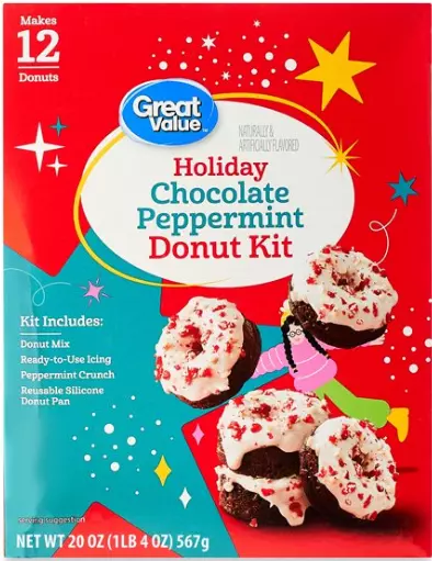 Kit ciambelle Holiday ""Chocolate Peppermint"" mix, miscela da forno 567 gr originale USA