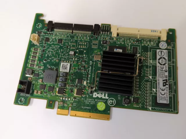 Dell DX481 E2K-UCP-61-B Poweredge Perc 6i PCI-e X8 SAS RAID Controller Card 2