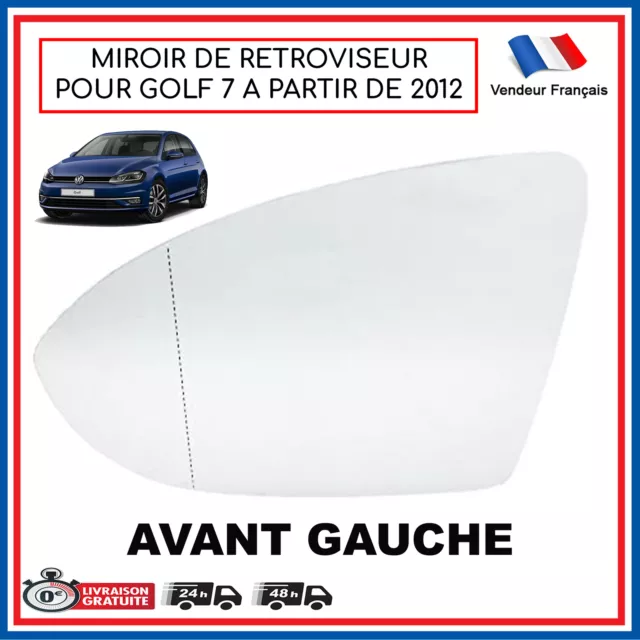 Glace de Rétro Rétroviseur Chauffant AVANT GAUCHE pour VW Golf 7 VII TSi  TDI GTi