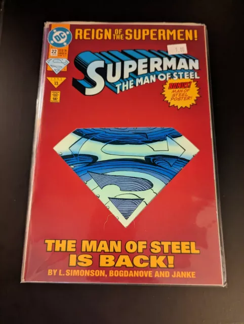 DC Comics Superman The Man of Steel #22 June 1993