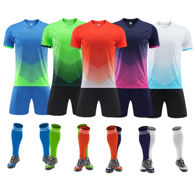 Personalized Boy Girls Kids Mens Football Kits Training Suit Sportswear Shirt
