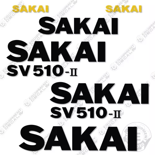 Sakai SV510-II Decal Kit Roller - 7 YEAR OUTDOOR 3M VINYL!