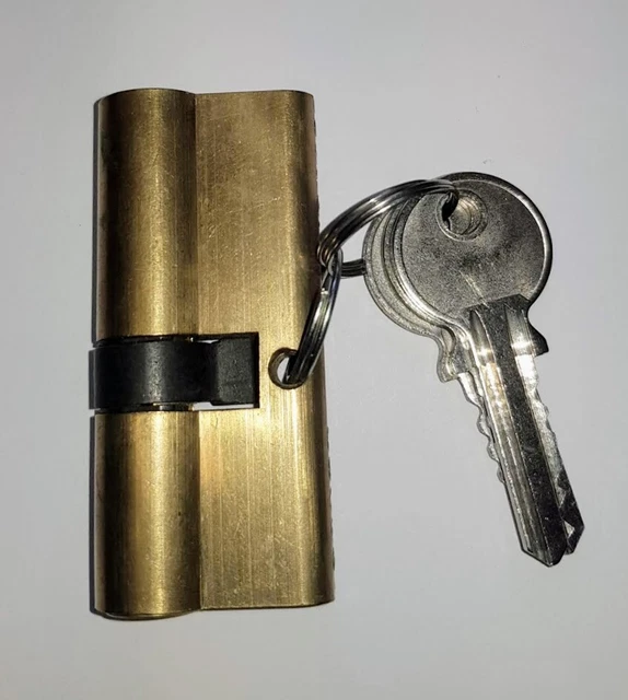 ABUS 40-40 5 PIN DOPPIO EURO CILINDRO/SERRATURA 2 CHIAVI OTTONE freepost