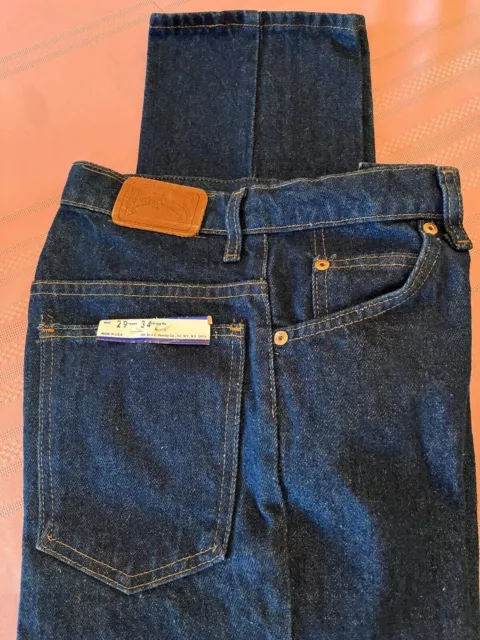 BRAND NEW Men's JC Penney Plain Pockets Jeans 29WX34L Made in USA