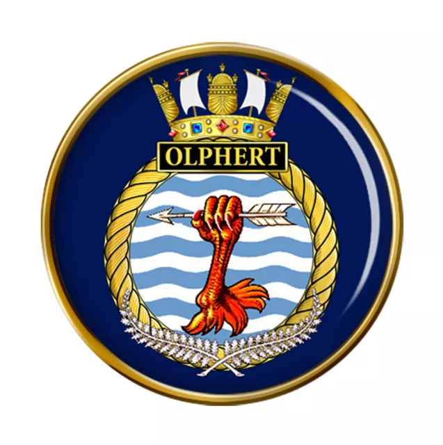 Hmnzs Olphert, Real Nueva Zelanda Marino Pin Insignia