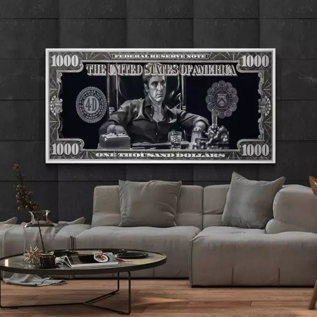 Poster "Dollarschein" Leinwandbild Aufhängebild Wandschmuck Dekoartikel/N141