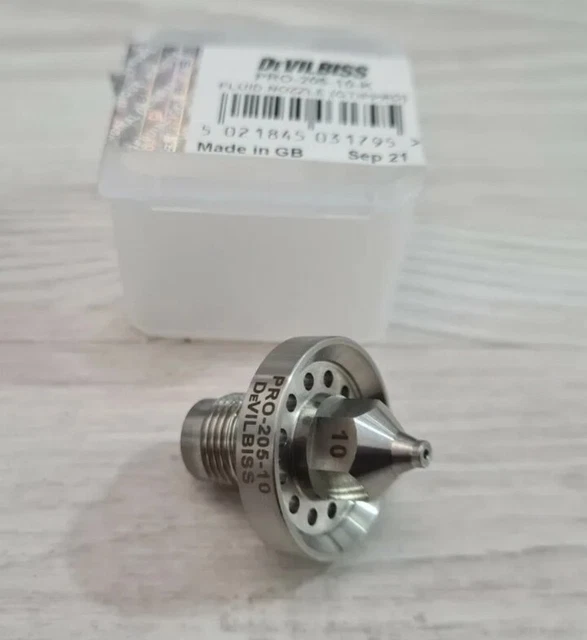 DEVILBISS GTI PRO Spraygun 1 0 Fluid Tip Nozzle PRO 205 10 K 39 99 devilbiss-gti-pro-spraygun-1-0-fluid-tip-nozzle-pro-205-10-k-39-99